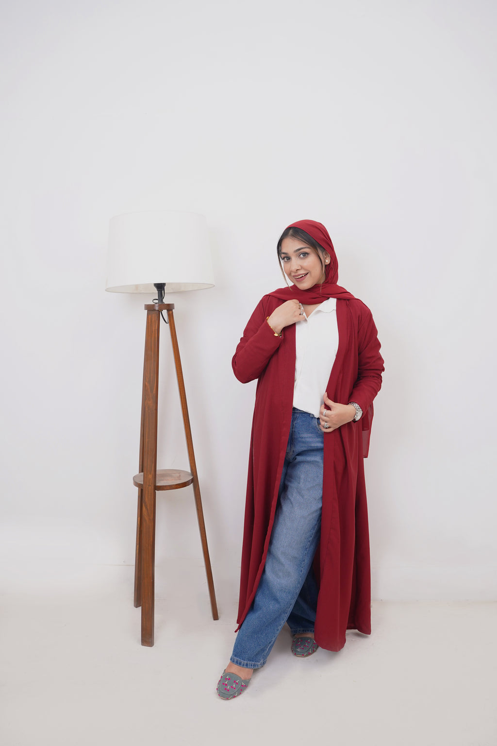 Maroon Flow Gown