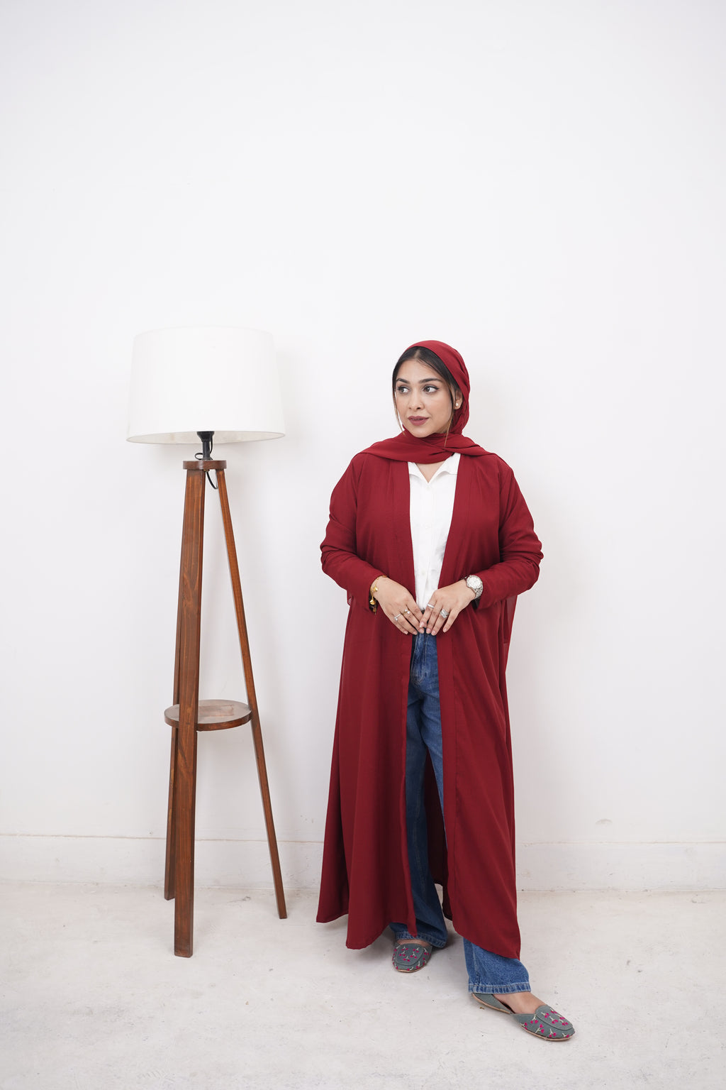 Maroon Flow Gown